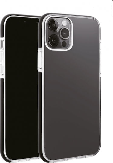 Vivanco Rock Solid Back Cover Silicon Transparent/Negru (iPhone 13 Pro Max)
