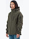 3 in 1 Winter Jacket Softshell Waterproof and Windproof Army Green