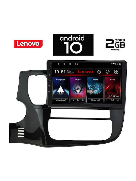Lenovo Car-Audiosystem für Mitsubishi Outlander 2013> (Bluetooth/USB/AUX/WiFi/GPS) mit Touchscreen 10.1" IQ-AN X6857_GPS
