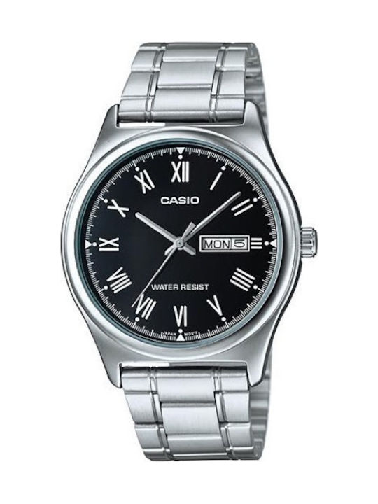 Casio Ceas Bărbați 38mm Cronograf Baterie Argintiu