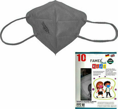 Famex Disposable Protective Mask FFP2 NR Kids Gray 20pcs