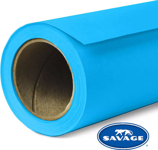 Savage 31-1253 Photography Backdrop Paper 135x1100cm Blue Jay