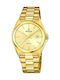 Festina Watch Battery with Gold Metal Bracelet