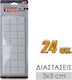 0321.547 Square Furniture Protectors with Sticker 30x30mm 24pcs