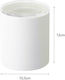 Yamazaki Vase General Use with Lid Ceramic White 10.5x10.5x12cm