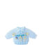 Child Safety Pin made of Gold Plated Silver with Cross for Boy