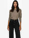 Women's Long Sleeve Sweater Brown