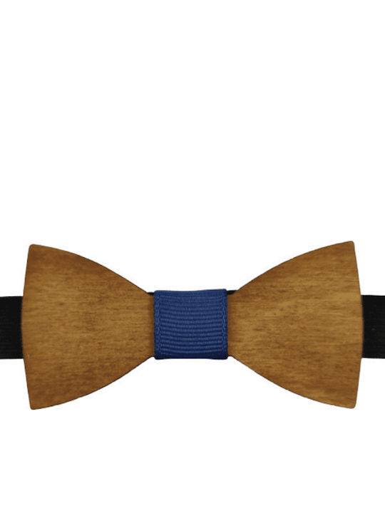 Bonjour Bebe Kids' Wooden Bow Tie Navy Blue