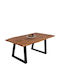 Montana Table Dining Room from Solid Wood & Metal Acacia 160x90x78cm