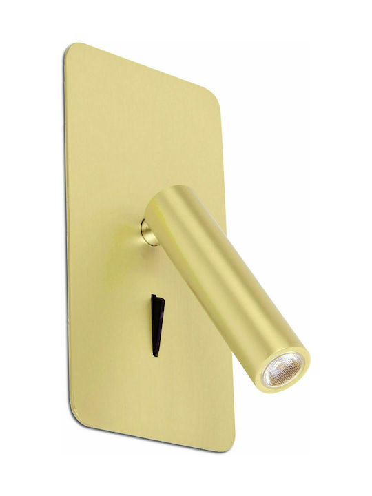 Faro Barcelona Suau Single LED Warm White Spot in Gold Color