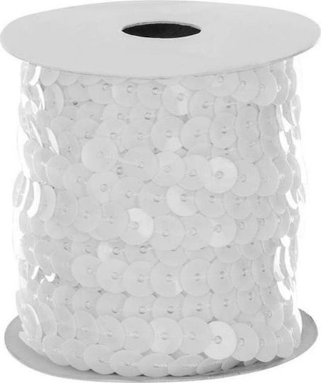 Atmosphera Christmas Ribbon White 1000cm 1pc