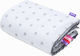 Jukki Velvet Nursery Swaddling Blanket Gray 75x100cm