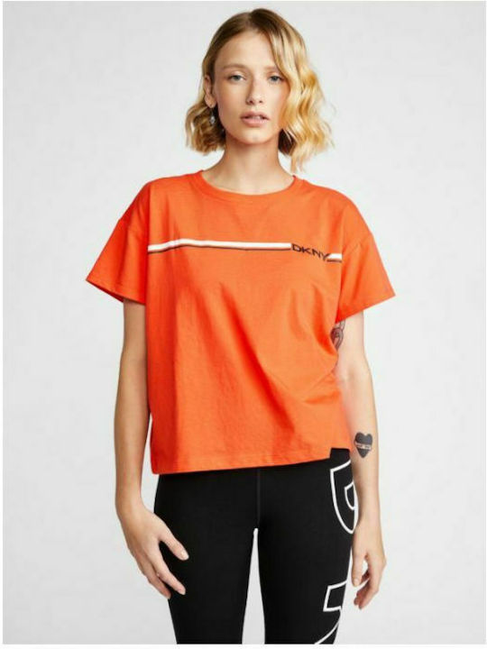 DKNY DP1T8243 Damen T-shirt Orange DP1T8243-MAN