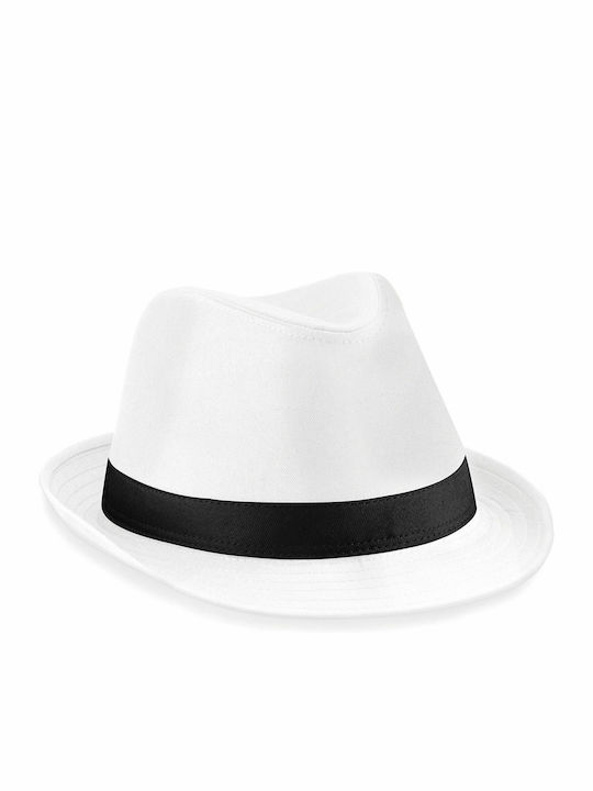Beechfield B630 Herren-Hut Trilby Weiß