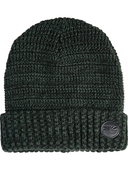 Funky Buddha Beanie Unisex Beanie Knitted Pesto Mel Green