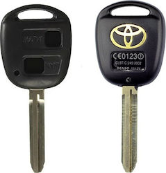 Κέλυφος Κλειδιού Αυτοκινήτου με Λάμα για Toyota Corolla/Yaris/ Echo/Celica/Land Cruiser με 2 Κουμπιά