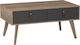 Rectangular Coffee Table Grey / Natural / Beige L100xW50xH47cm