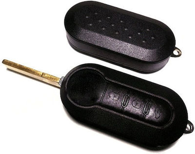 Foldable Car Key Shell with 3 Buttons for Fiat Punto/Doblo/Fiat 500