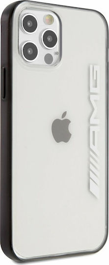AMG Mettalic Black Edges Back Cover Σιλικόνης Διάφανο/Μαύρο (iPhone 12 Pro Max)