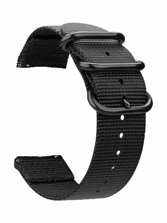 KOSTELO BK20 Fabric Strap Black 20mm