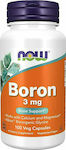 Now Foods Boron 3mg 100 φυτικές κάψουλες