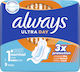 Always Ultra Normal Hygienepads mit Flügeln Nacht für Normaler Fluss 4 Tropfen Größe 1 9Stück