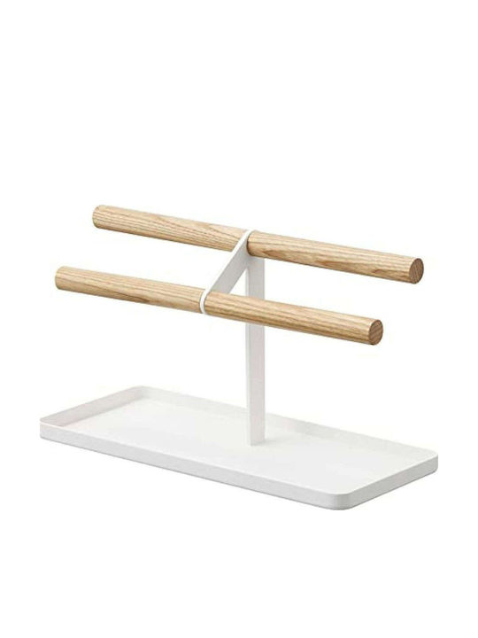 Yamazaki Σταντ Κοσμημάτων Ξύλινο Λευκό 24x24x13.5cm Yamazaki Σταντ Κοσμημάτων Ξύλινο Λευκό 24x24x13.5cm