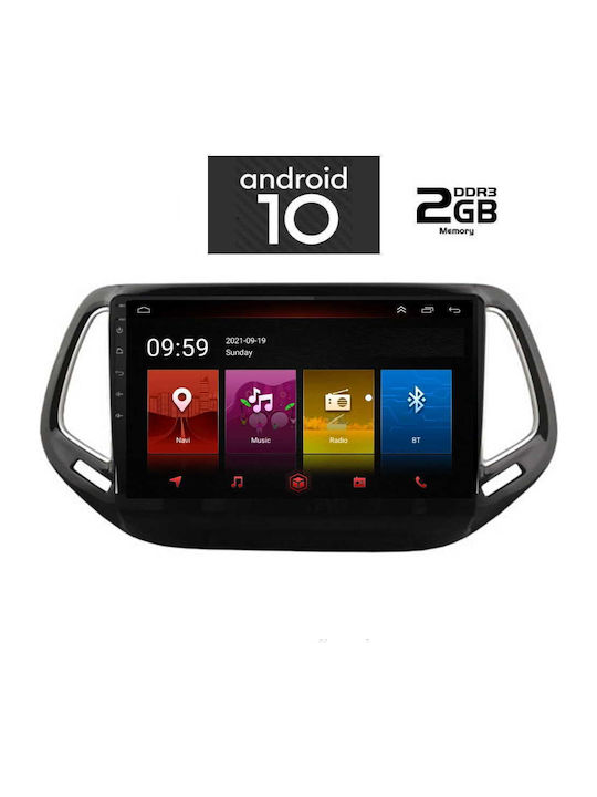 Lenovo IQ-AN X4809 Ηχοσύστημα Αυτοκινήτου για Jeep Compass (Bluetooth/USB/AUX/WiFi/GPS) με Οθόνη Αφής 9"