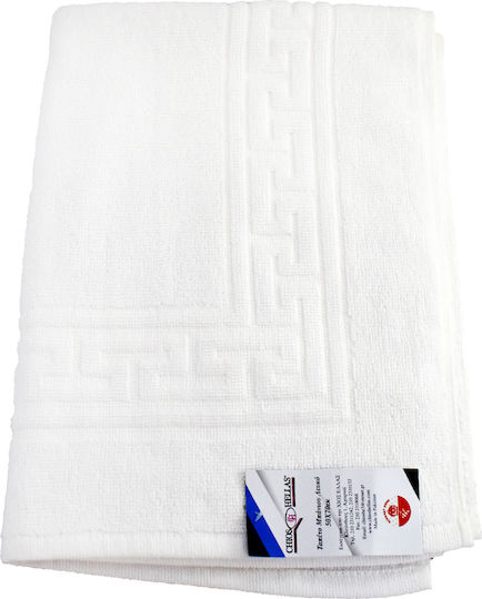 Chios Hellas Bath Mat Cotton 43170 White 50x70cm