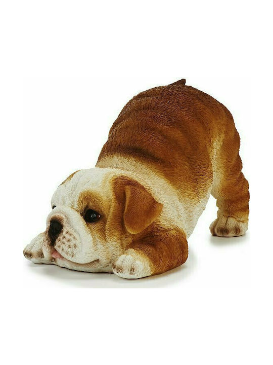 Αγγλικό Μπουλντόγκ διακοσμητικό (English Bulldog) απο ρητίνη σε καφέ χρώμα διαστάσεων 18cmx11cmx11cm