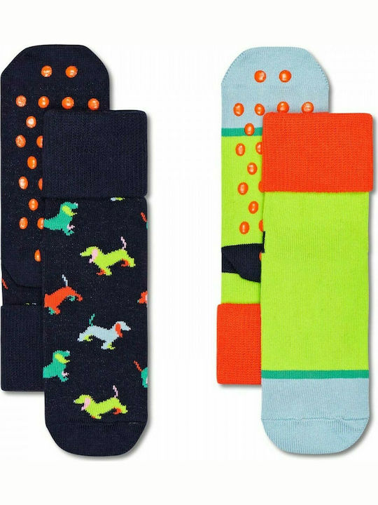 Happy Socks Șosete pentru Copii Înălțime până la genunchi Multicolore 2 Perechi