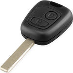 Car Key Shell with 2 Buttons for Citroen C1, C2, C3, C4, C5, Xsara, Picasso, Saxo, Berlingo