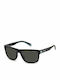 Polaroid Herren Sonnenbrille mit Schwarz Kunststoff Gestell und Schwarz Polarisiert Linse PLD2123/S 08A/M9