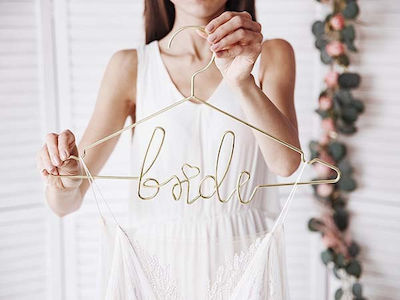 Bride Hanger Bride from Metal Gold 27cm