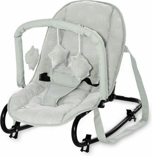 Lorelli Manual Baby Relax Eliza Luxe Frosty Green Stars for Child up to 9kg