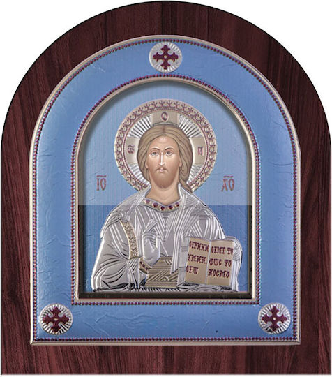 Slevori Εικόνα Jesus Christus Silber 8.8x10cm