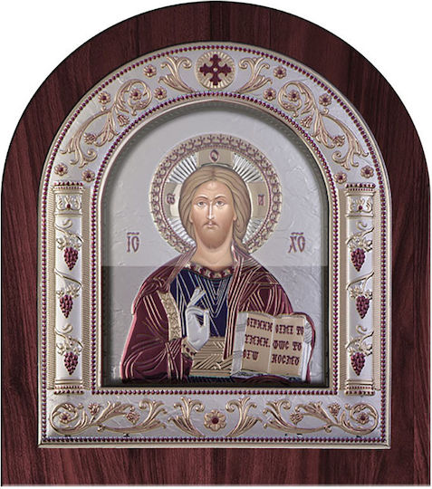 Slevori Imaginea Iisus Hristos Argint 8.8x10cm