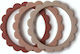 Mushie Teething Ring made of Silicone for 0 m+ 3pcs