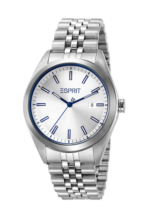 Esprit Uhr Chronograph Batterie mit Silber Metallarmband