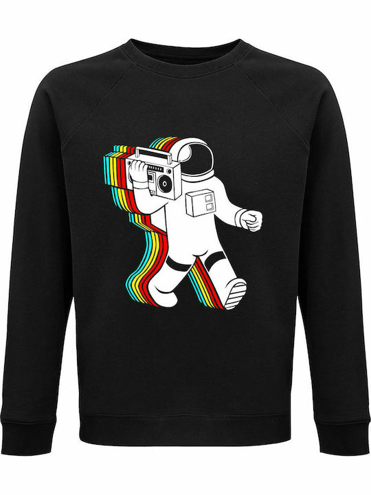 Sweatshirt Unisex, Bio "Space Dj", Schwarz