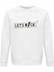 Sweatshirt Unisex, Organic "Let's ROCK", White