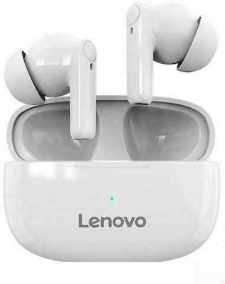 Lenovo HT05 Earbud Bluetooth Handsfree Headphone with Charging Case White
