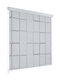 vidaXL Fabric Shower Roller Curtain 140x240cm Λευκό