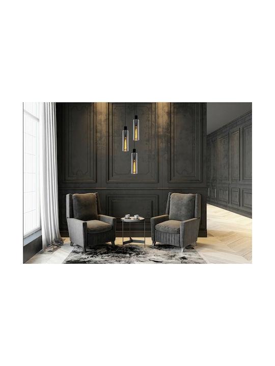Lucide Lightning Orlando Pendant Light Black with Socket E27 32cm