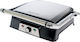 Beper Tabletop Electric Grill Ribbed Plate 2000W with Lid and Adjustable Thermostat 24cmx30cmcm