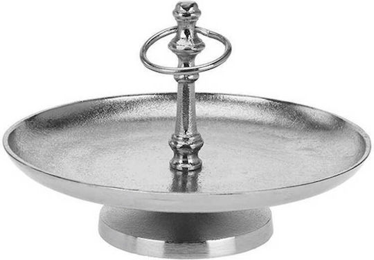 Zaros Metallisch Etagere 1 Stufe Silber Ø21xH16cm 1Stück