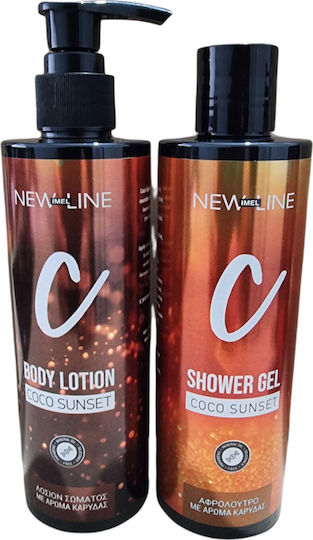 Imel New Line Coco Sunset Set Îngrijire pentru Hidratare & Curățare corp