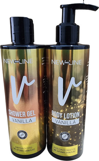 Imel New Line Vanilla Skin Care Set for Moisturizing & Body Cleaning