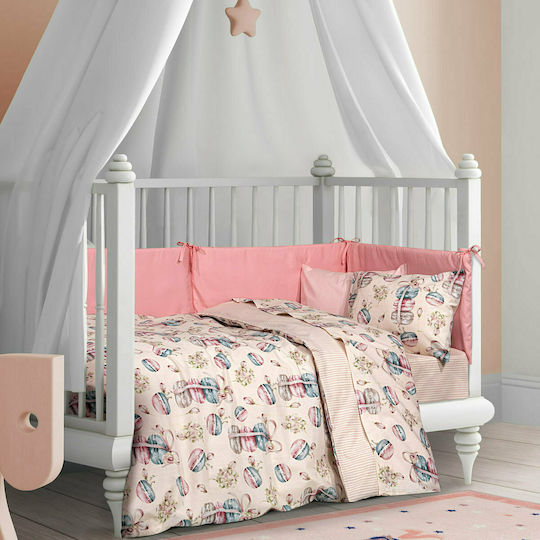 Greenwich Polo Club Baby Sheets Set Crib Cotton Beige 130x170cm 3pcs