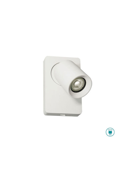 Viokef Steven Single Spot with Socket GU10 in W...